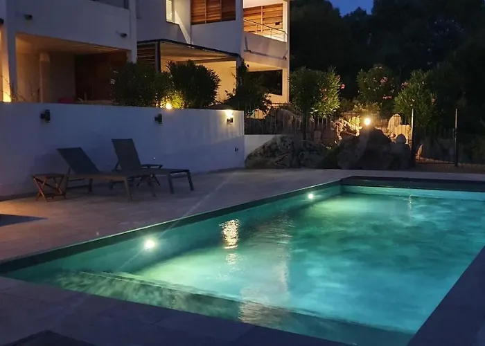 Très Belle Résidence Vue Et Piscine Chauffée - Baccalocation Apartamento *