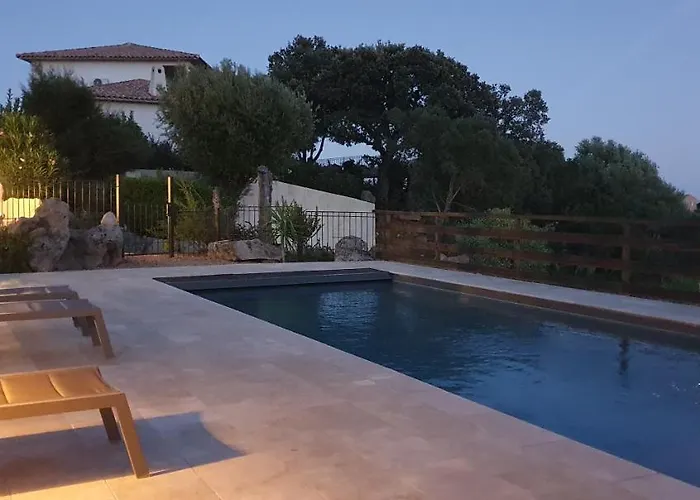 Très Belle Résidence Vue Et Piscine Chauffée - Baccalocation Porto Vecchio