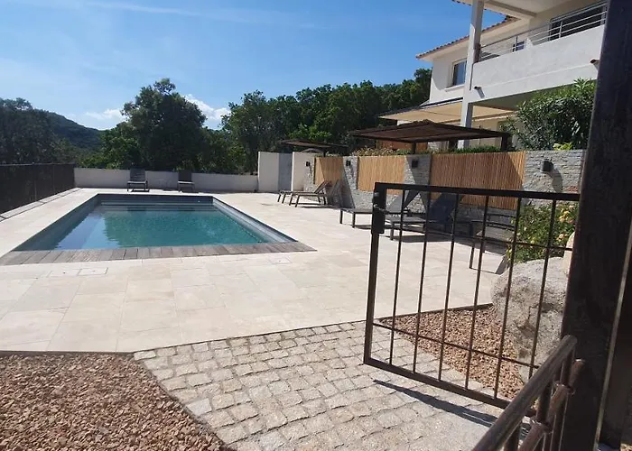 Très Belle Résidence Vue Et Piscine Chauffée - Baccalocation * Porto Vecchio