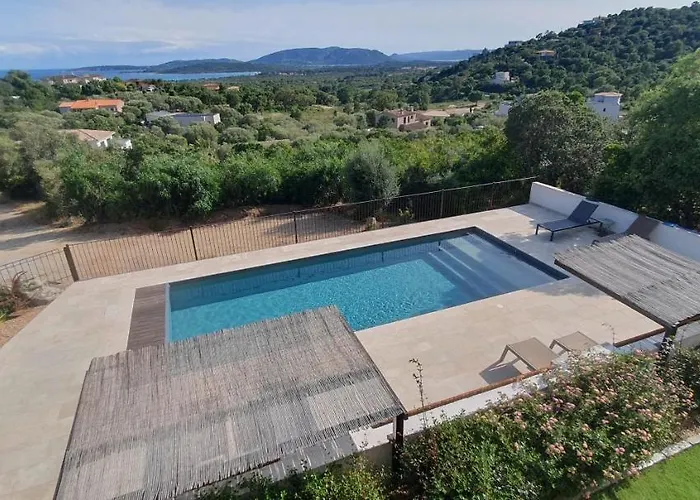 Très Belle Résidence Vue Et Piscine Chauffée - Baccalocation * Porto Vecchio